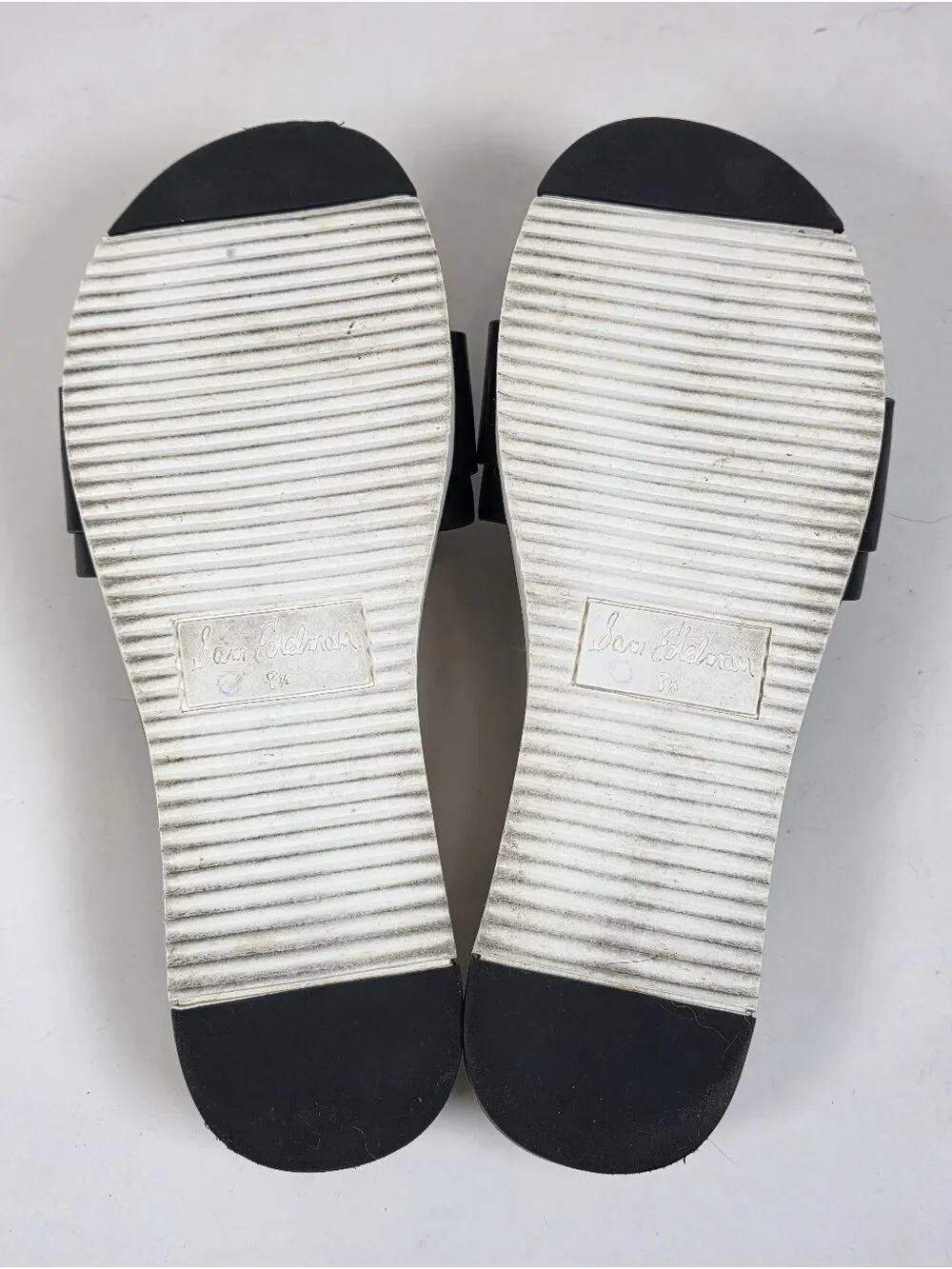 Sam Edelman Ariane Black Leather Buckle Slide Sandals - Picture 11 of 13